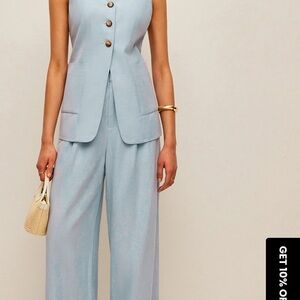 Commense Light Blue Wide-Leg set